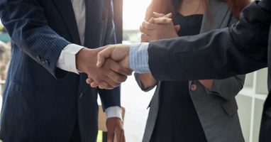 two people shaking hands